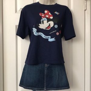 UNI QLO Minnie Mouse Graphic Blue Shirt